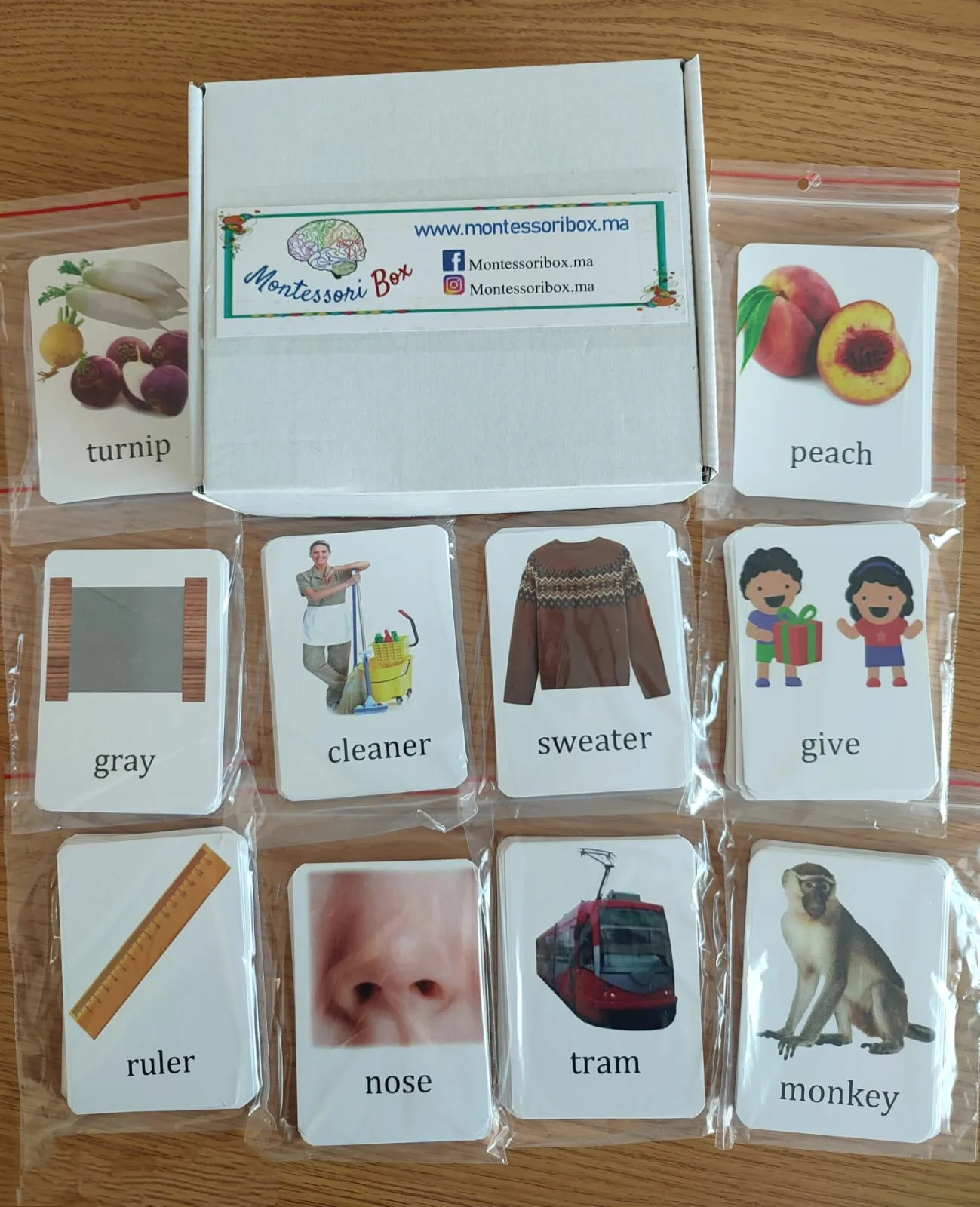 Pack de 200 cartes de nomenclature