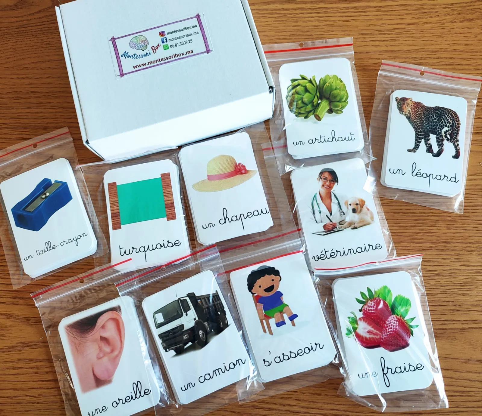 Pack de 200 cartes de nomenclature