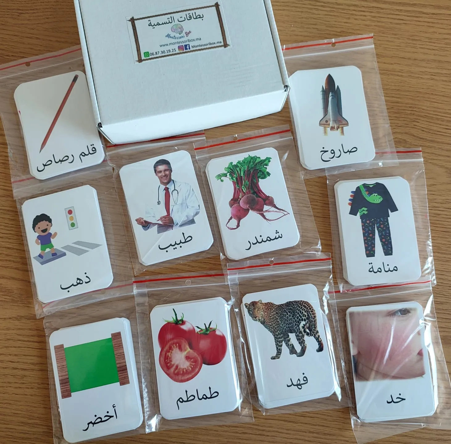 Pack de 200 cartes de nomenclature