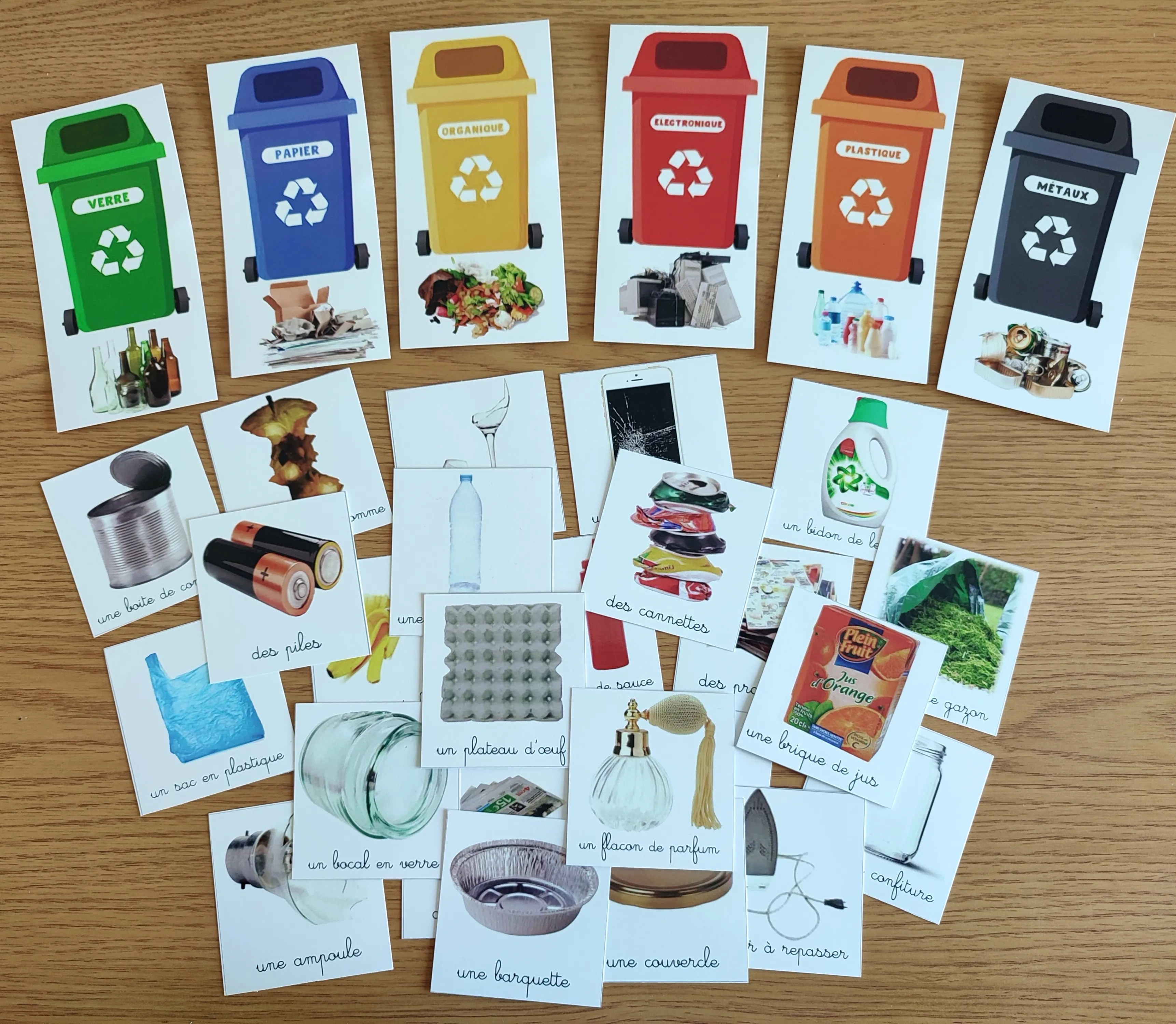 Activité de tri des déchets