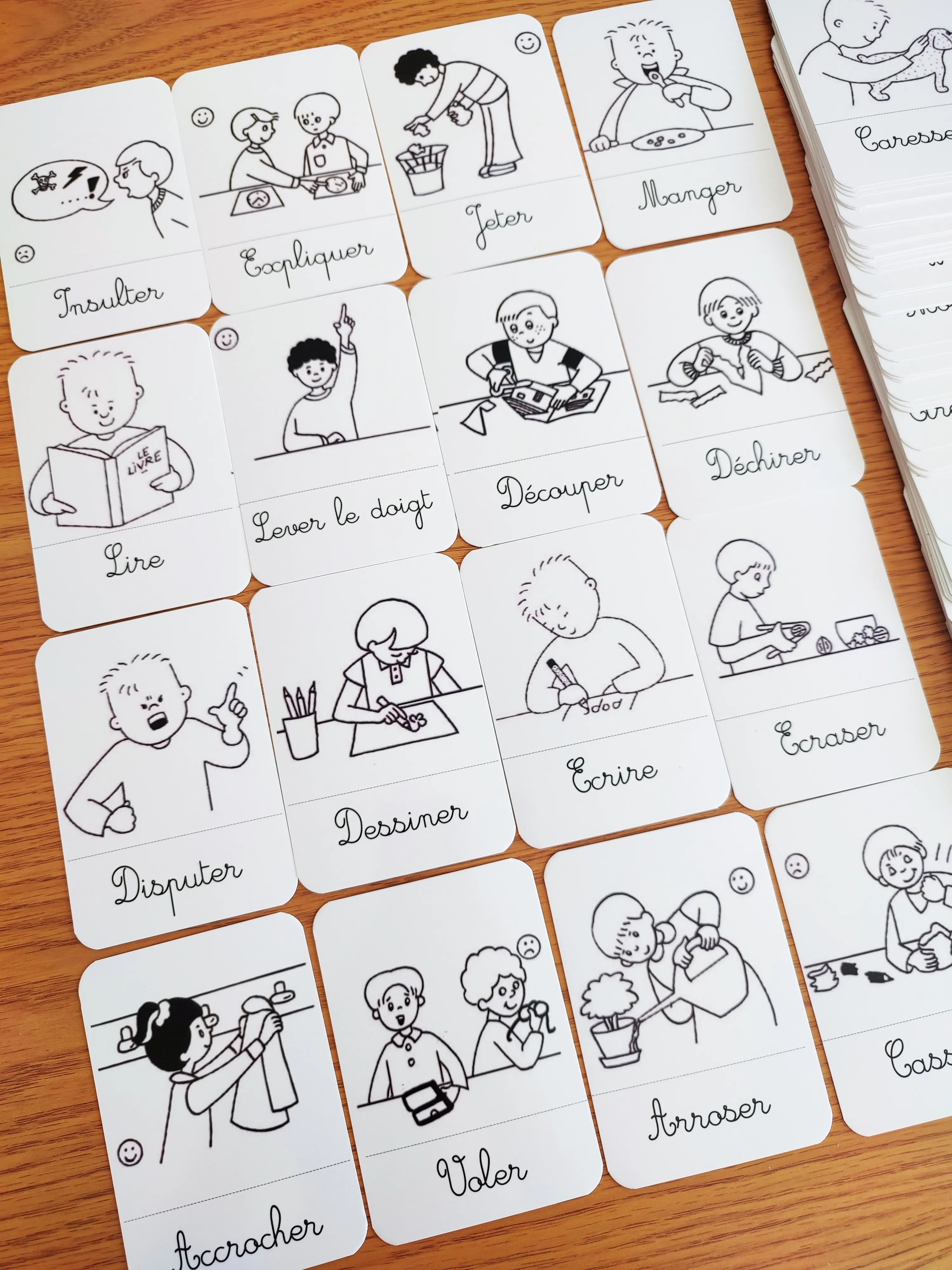 90 Cartes de nomenclature des verbes