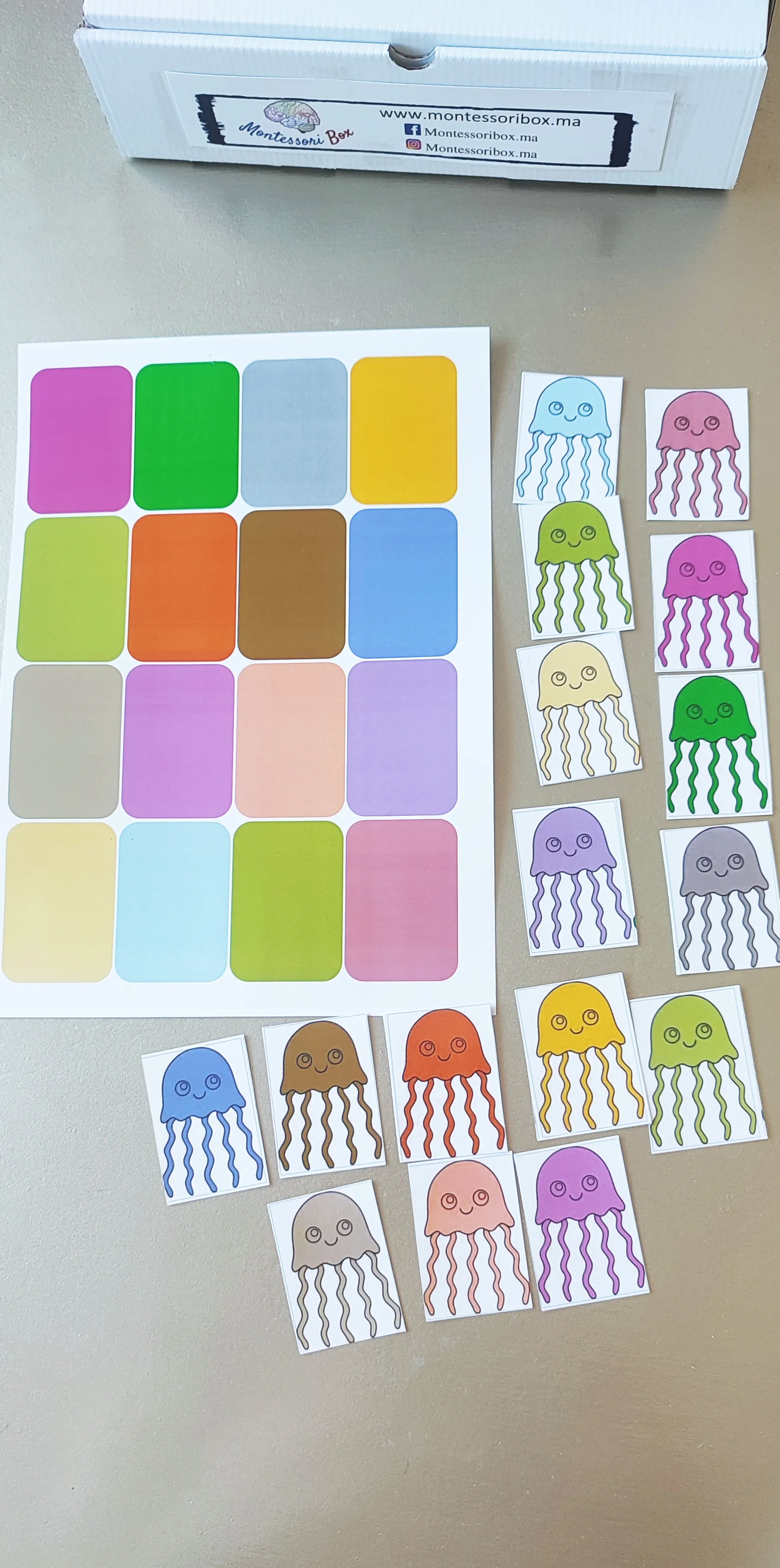 Montessori box de 3ans بالعربية