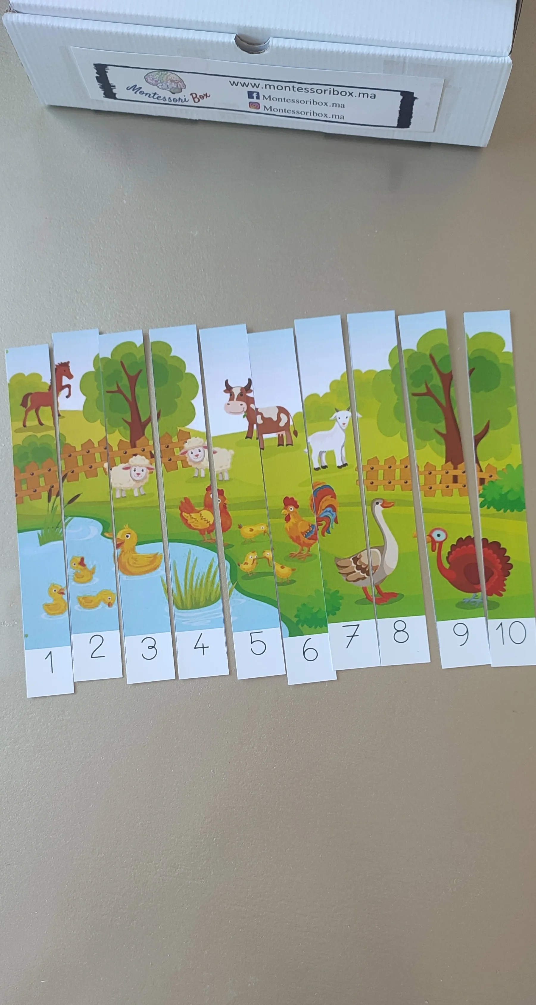 Montessori box de 3ans بالعربية