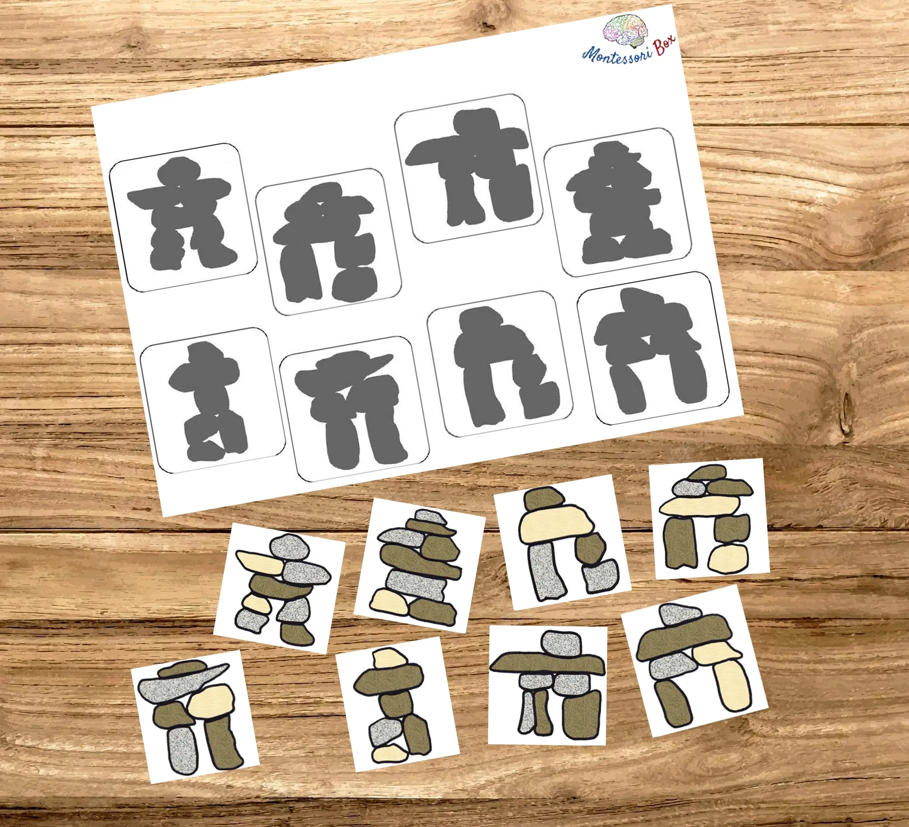 Montessori box de discrimination visuelle 
