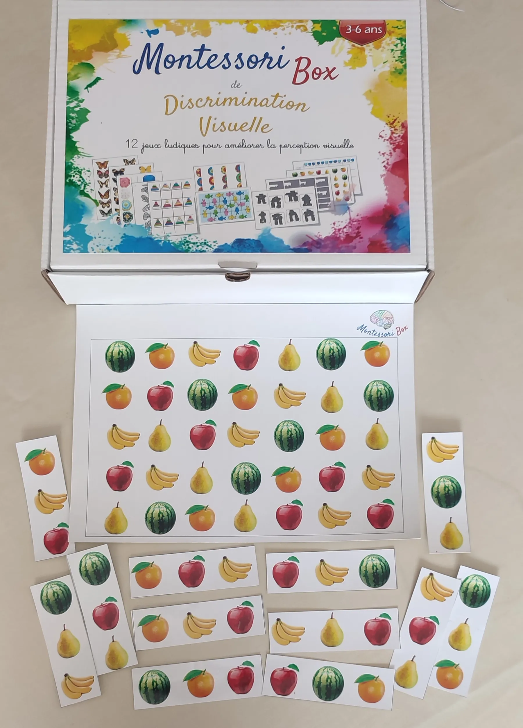 Montessori box de discrimination visuelle 