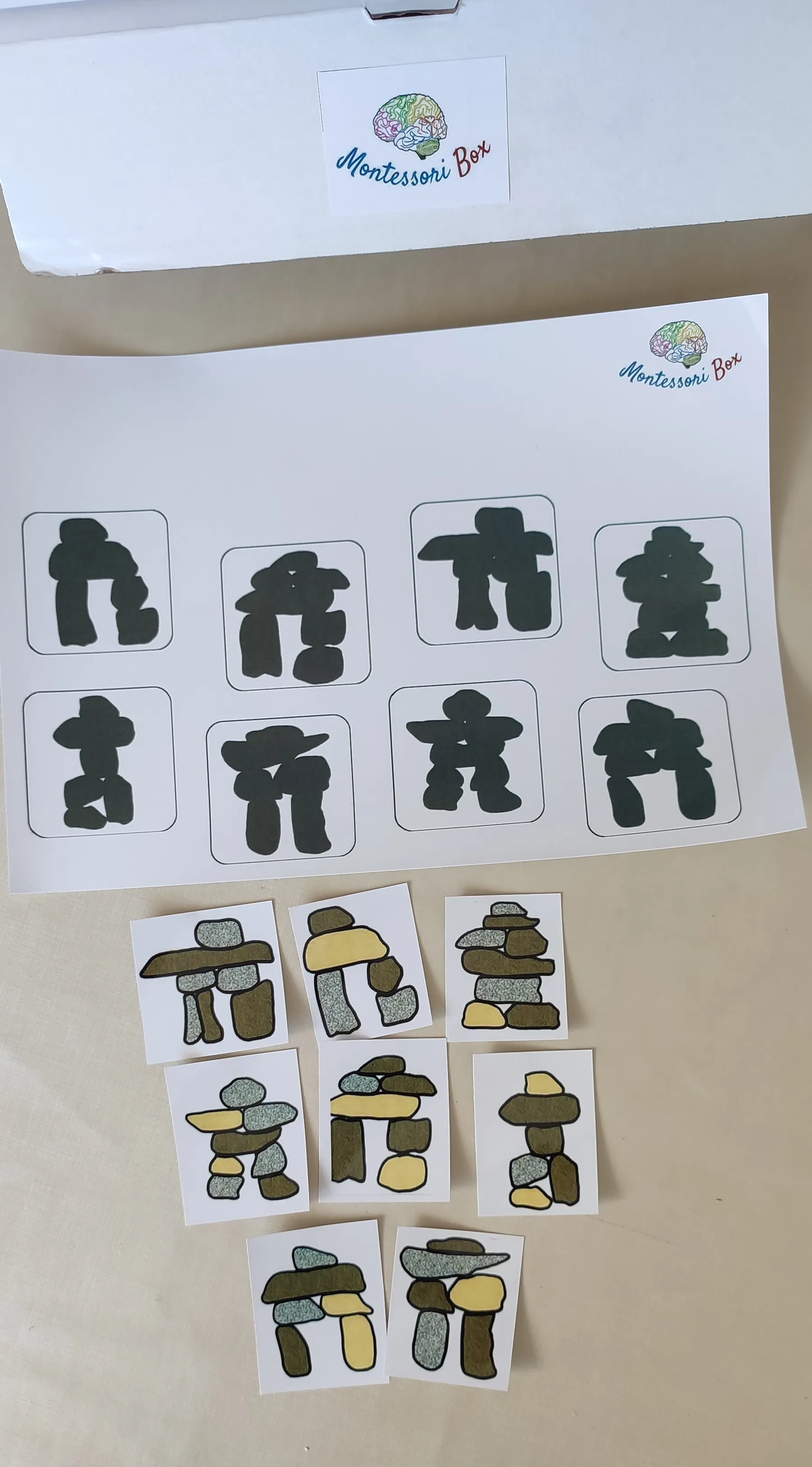 Montessori box de discrimination visuelle 