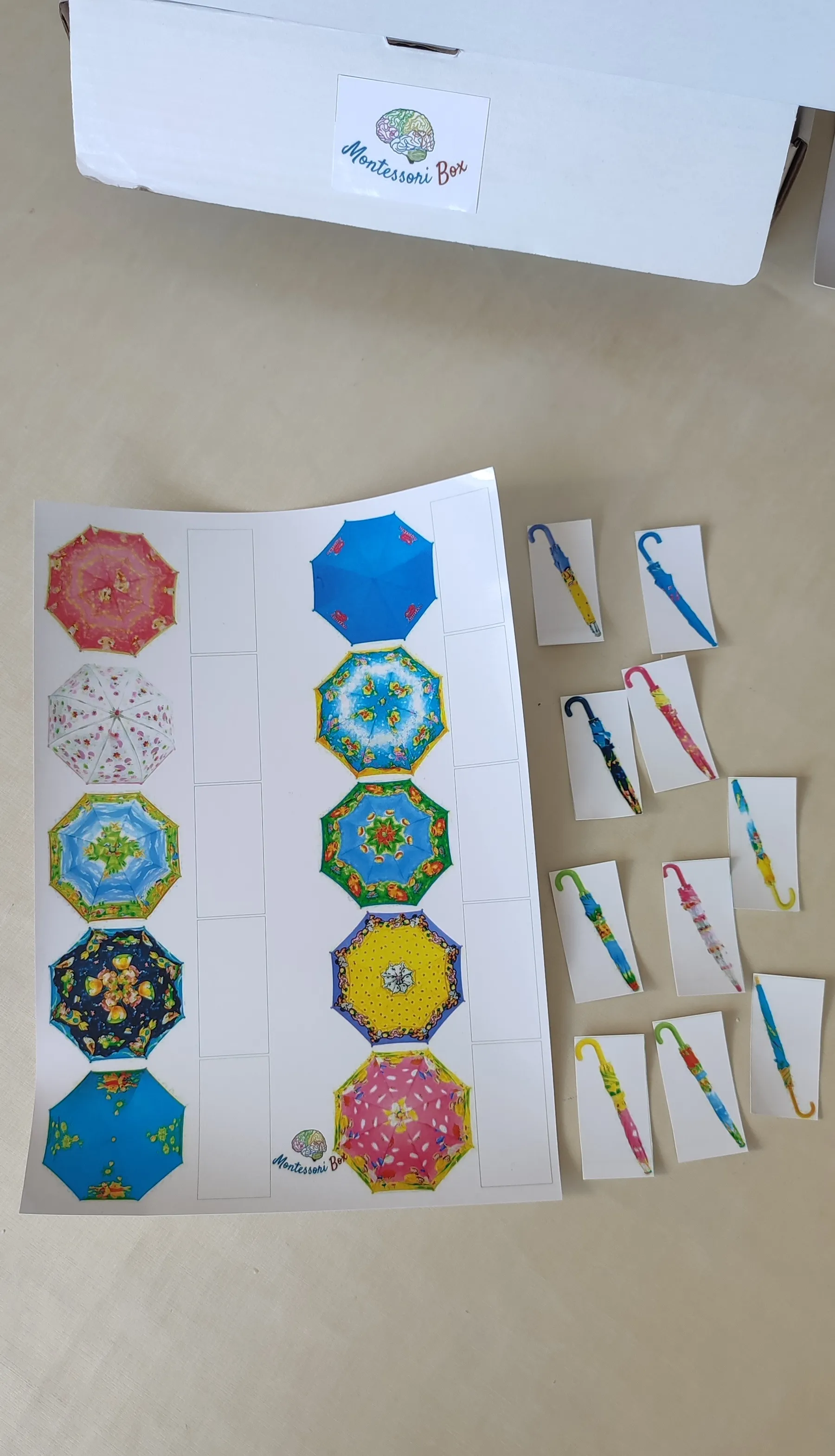 Montessori box de discrimination visuelle 
