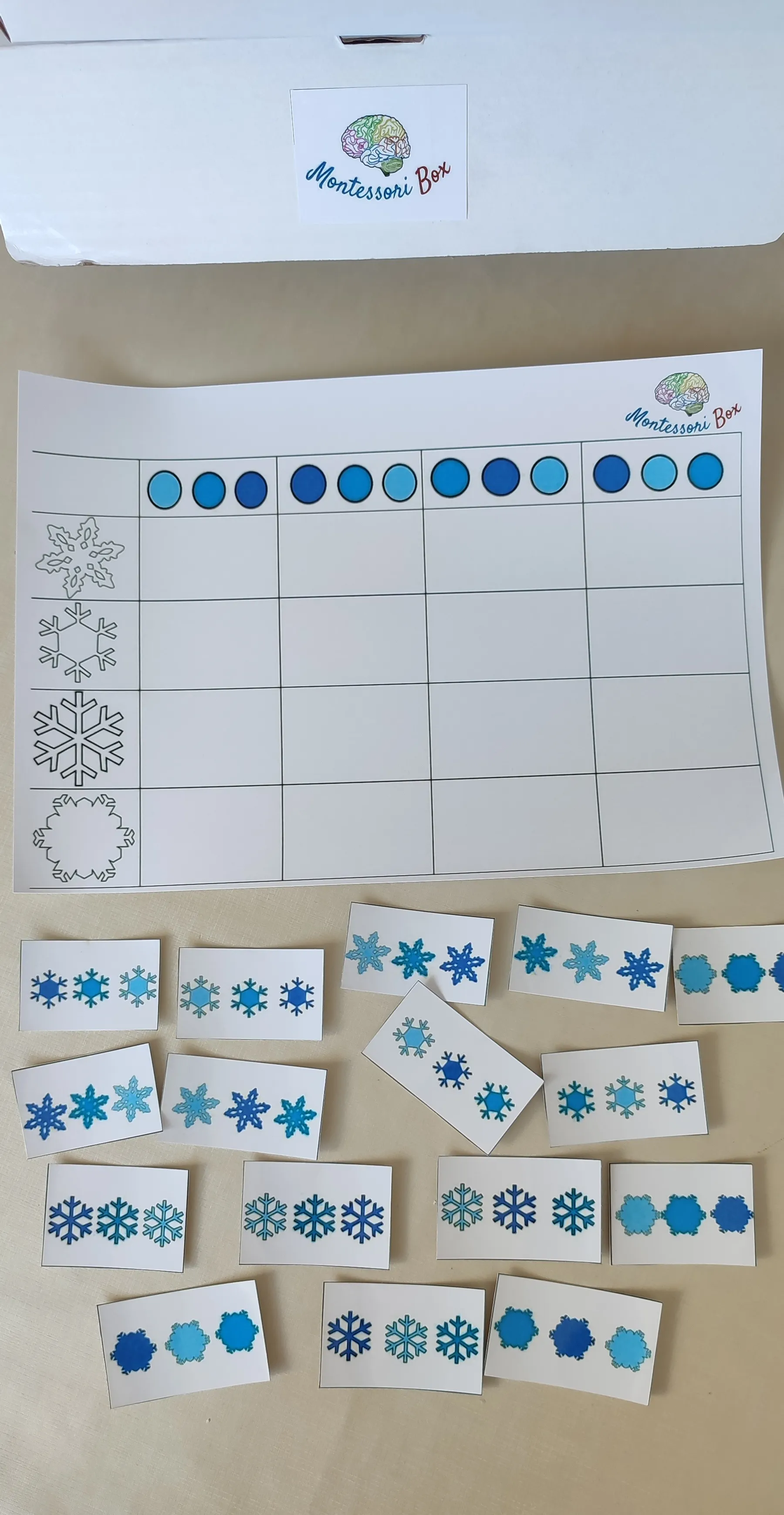 Montessori box de discrimination visuelle 