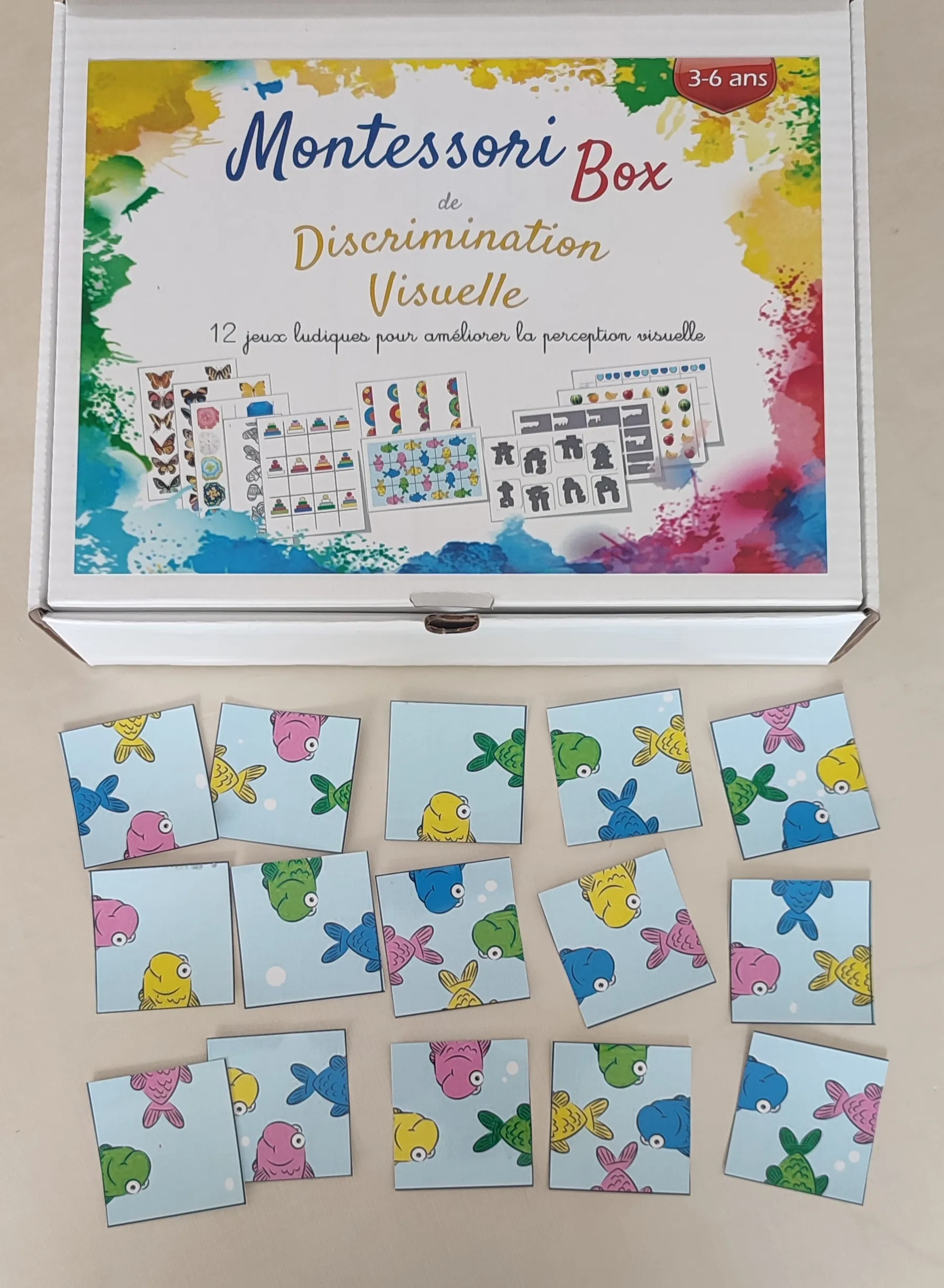 Montessori box de discrimination visuelle 
