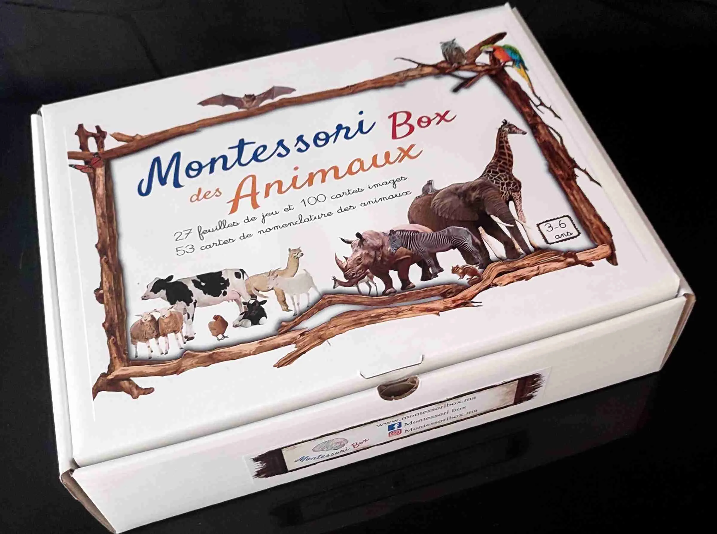 Montessori box des animaux  3-6 ans 