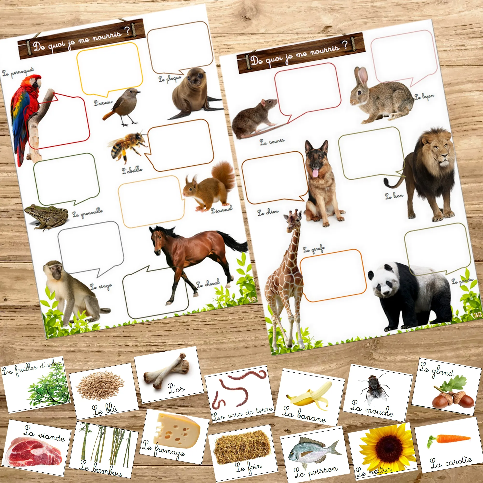 Montessori box des animaux  3-6 ans 