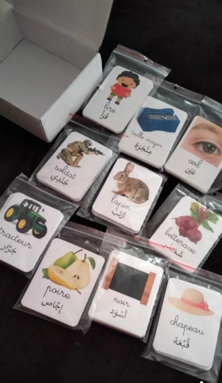 Pack de 200 cartes de nomenclature