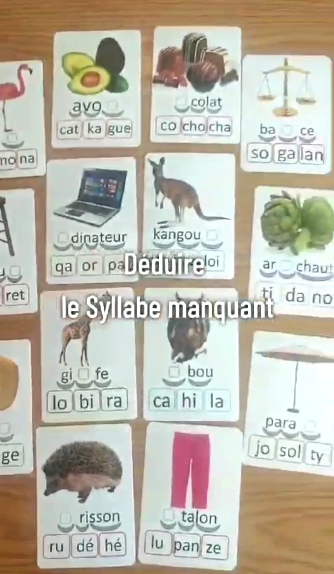 Pack des syllabes