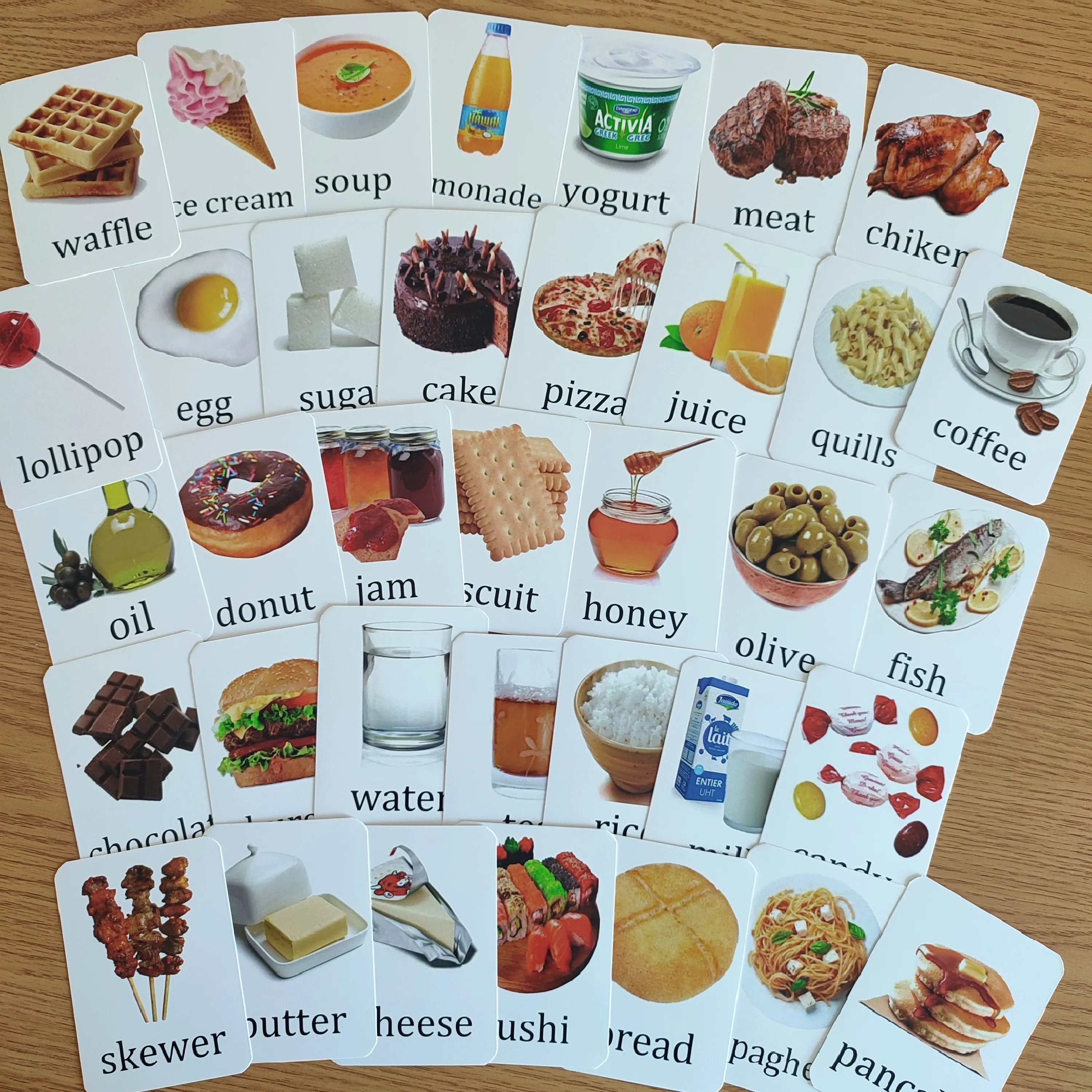 41 Cards of foods