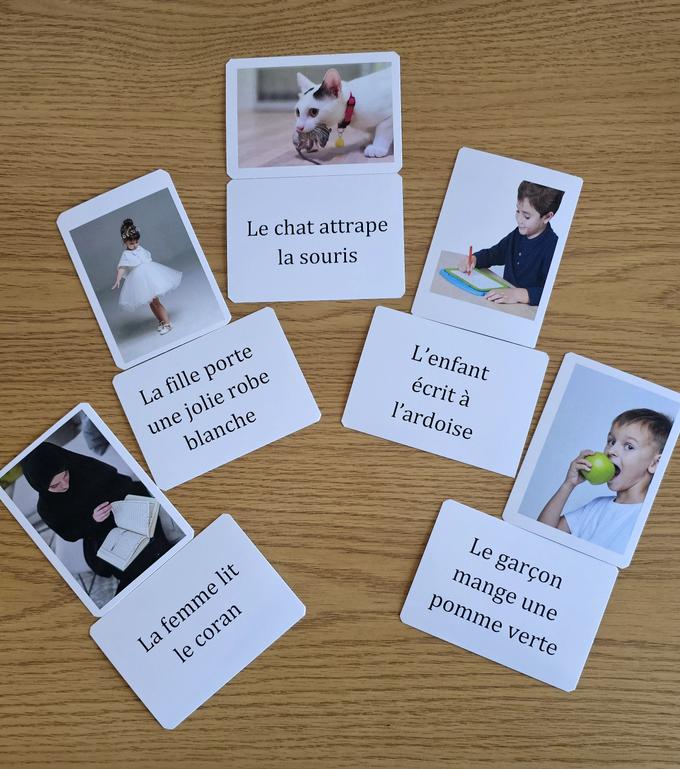 30 cartes des phrases avec images
