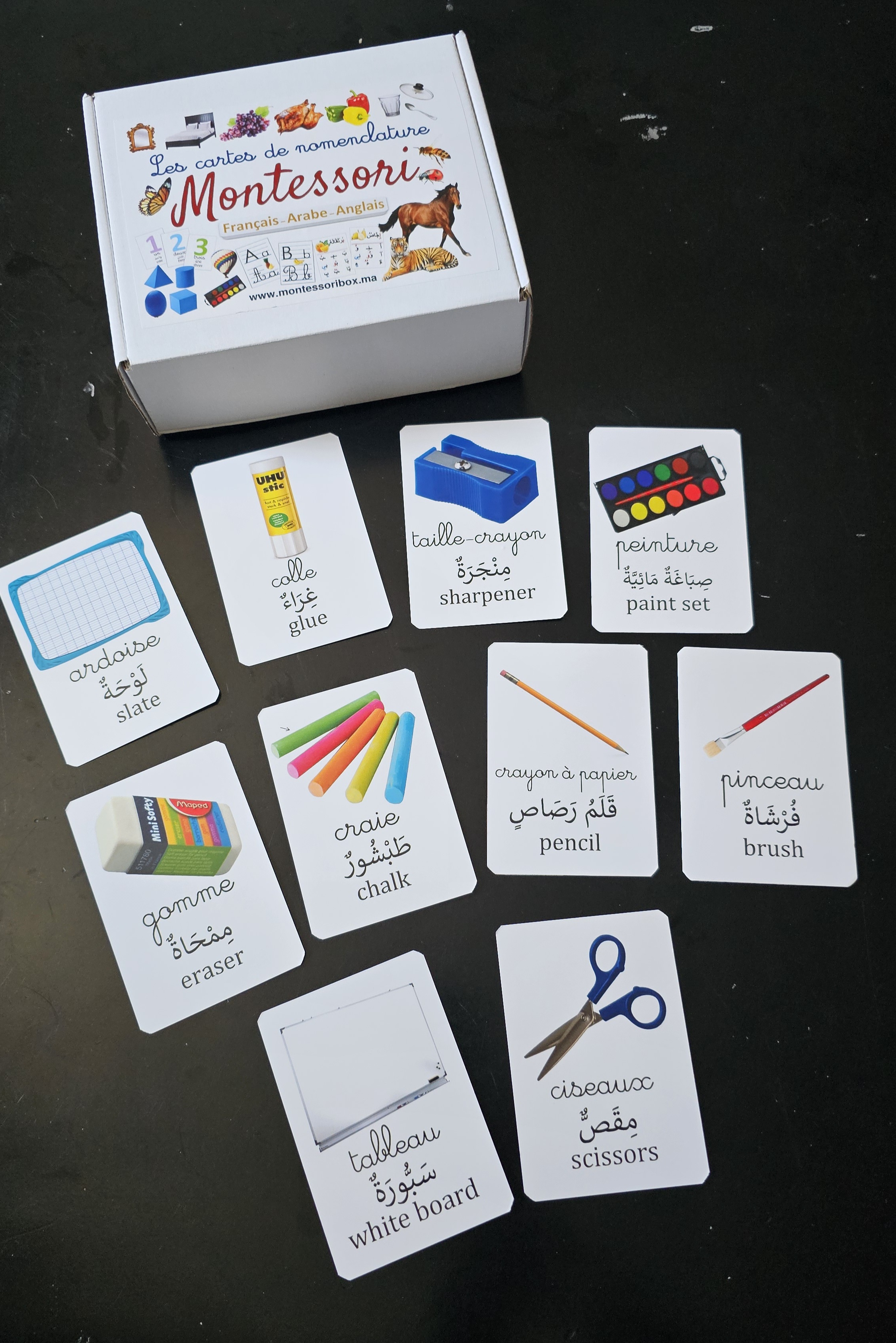 Pack 3 langues, recto verso, 380 images. 190cartes.