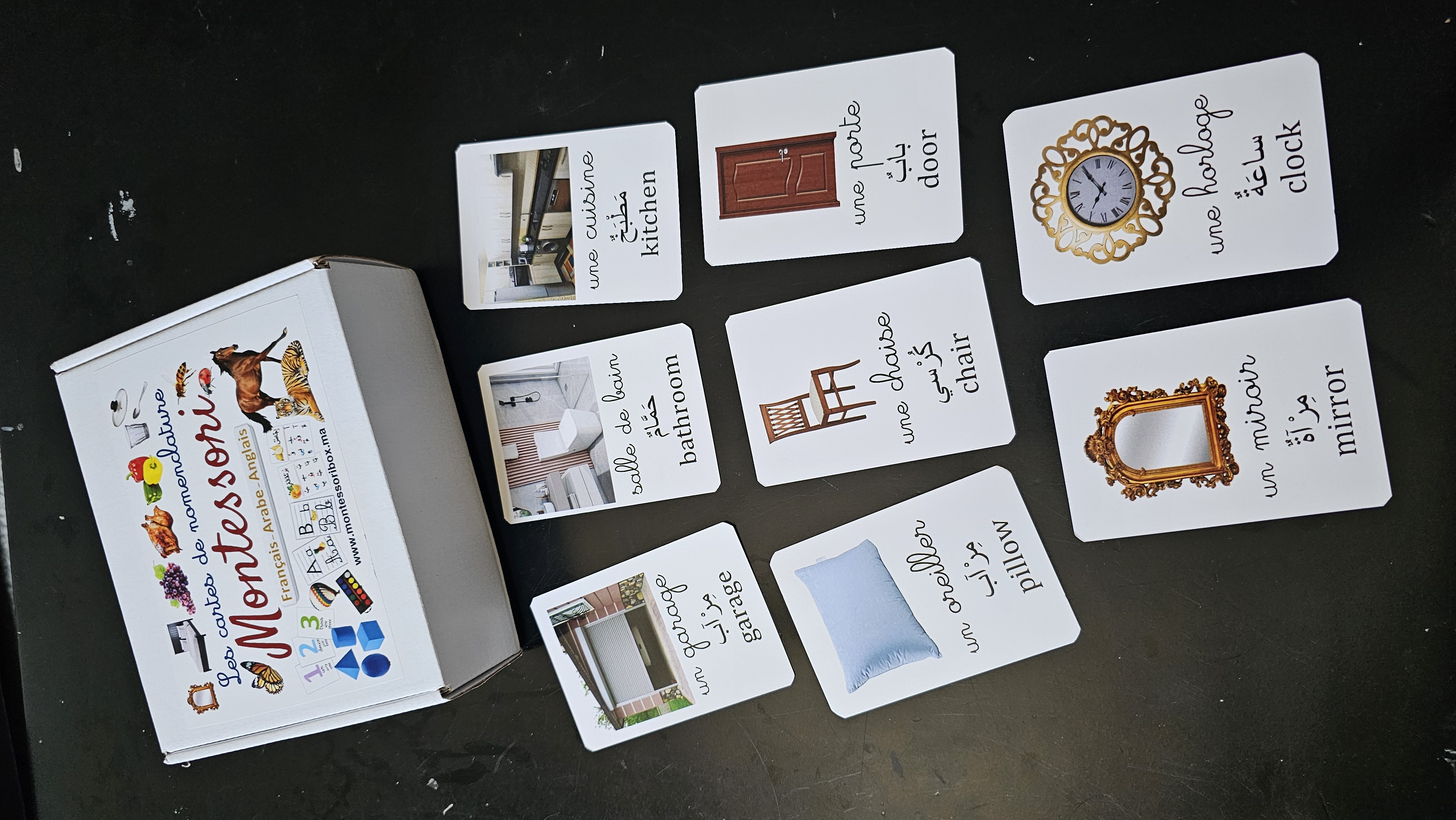 Pack 3 langues, recto verso, 380 images. 190cartes.