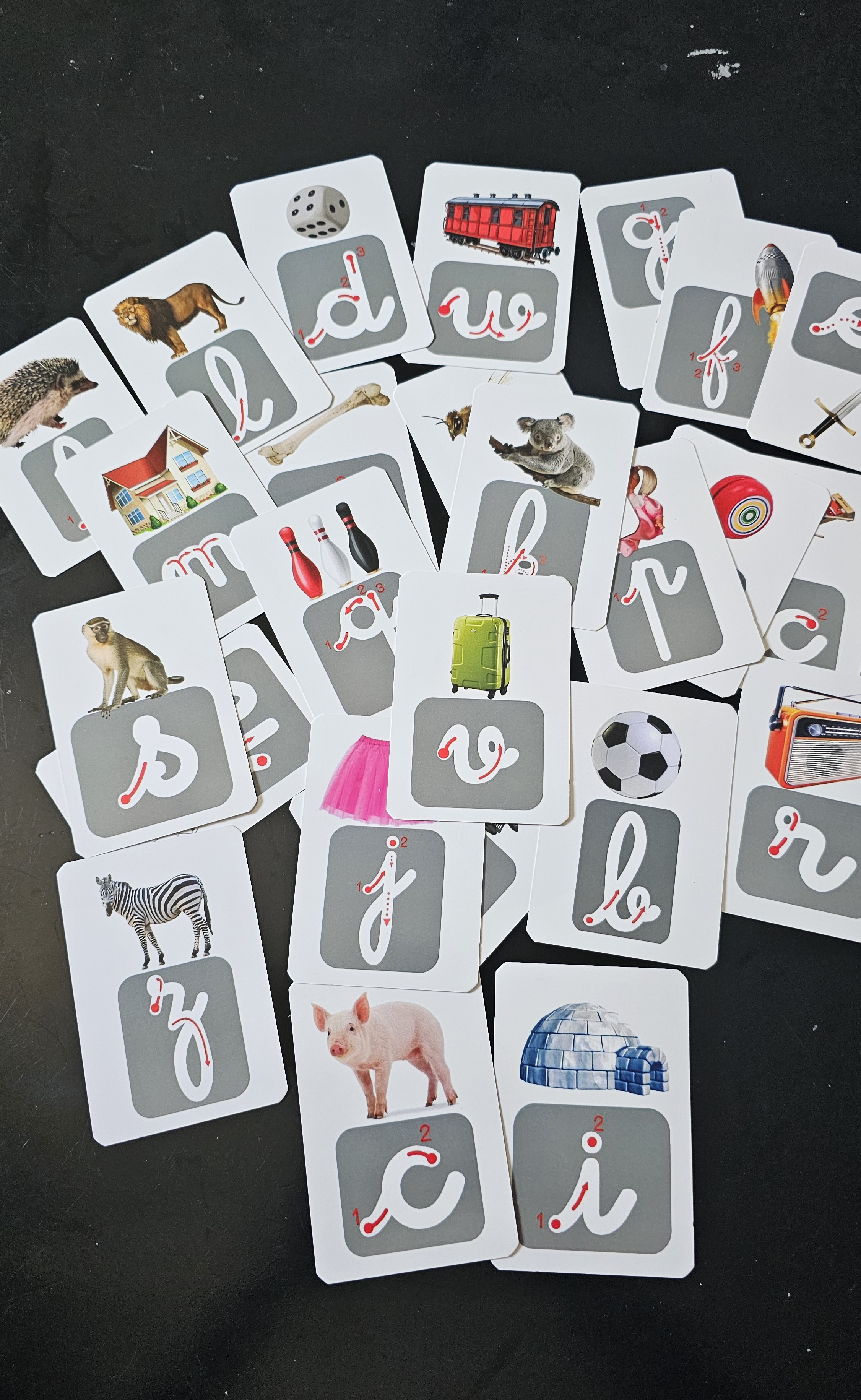Pack 3 langues, recto verso, 380 images. 190cartes.