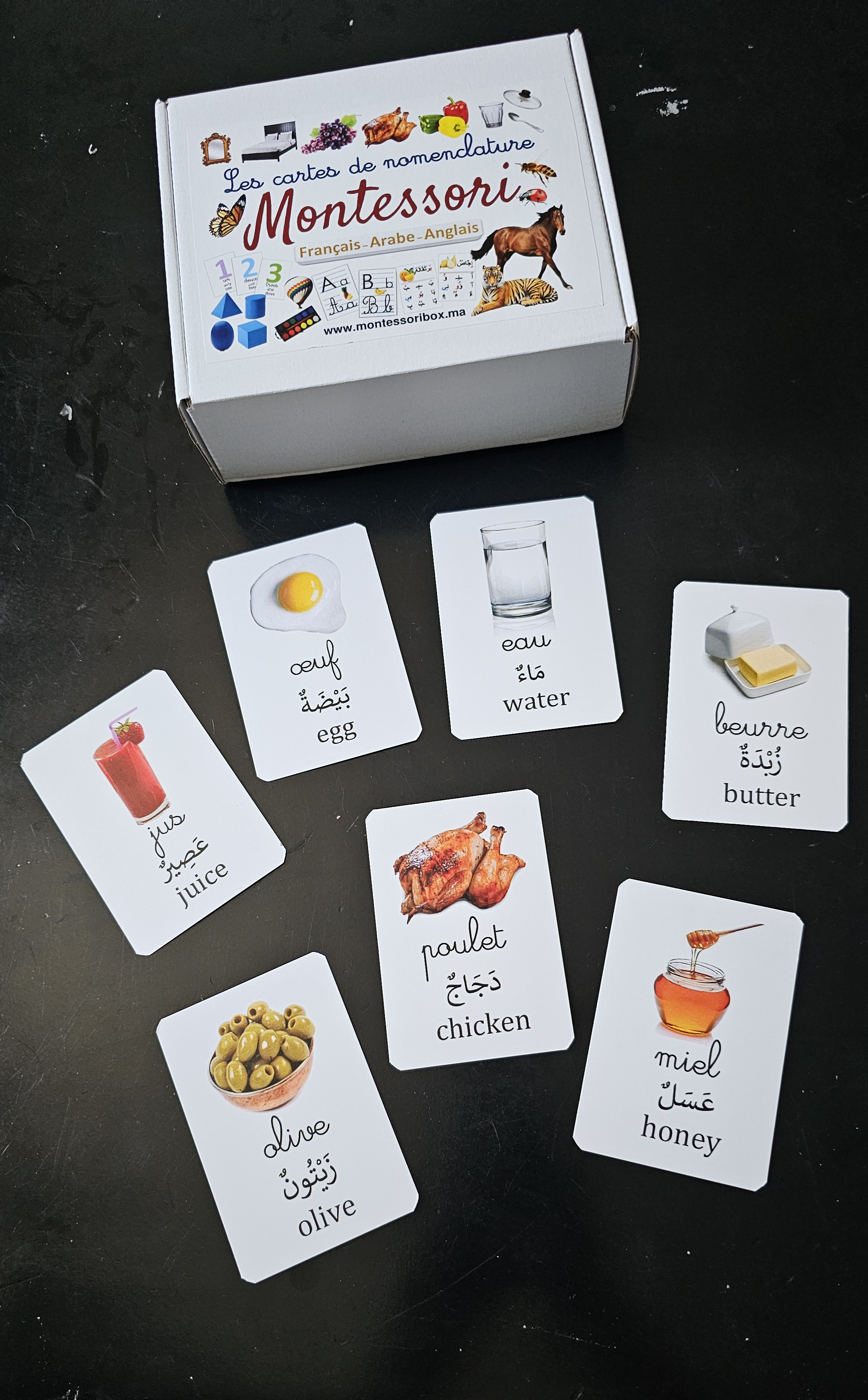Pack 3 langues, recto verso, 380 images. 190cartes.