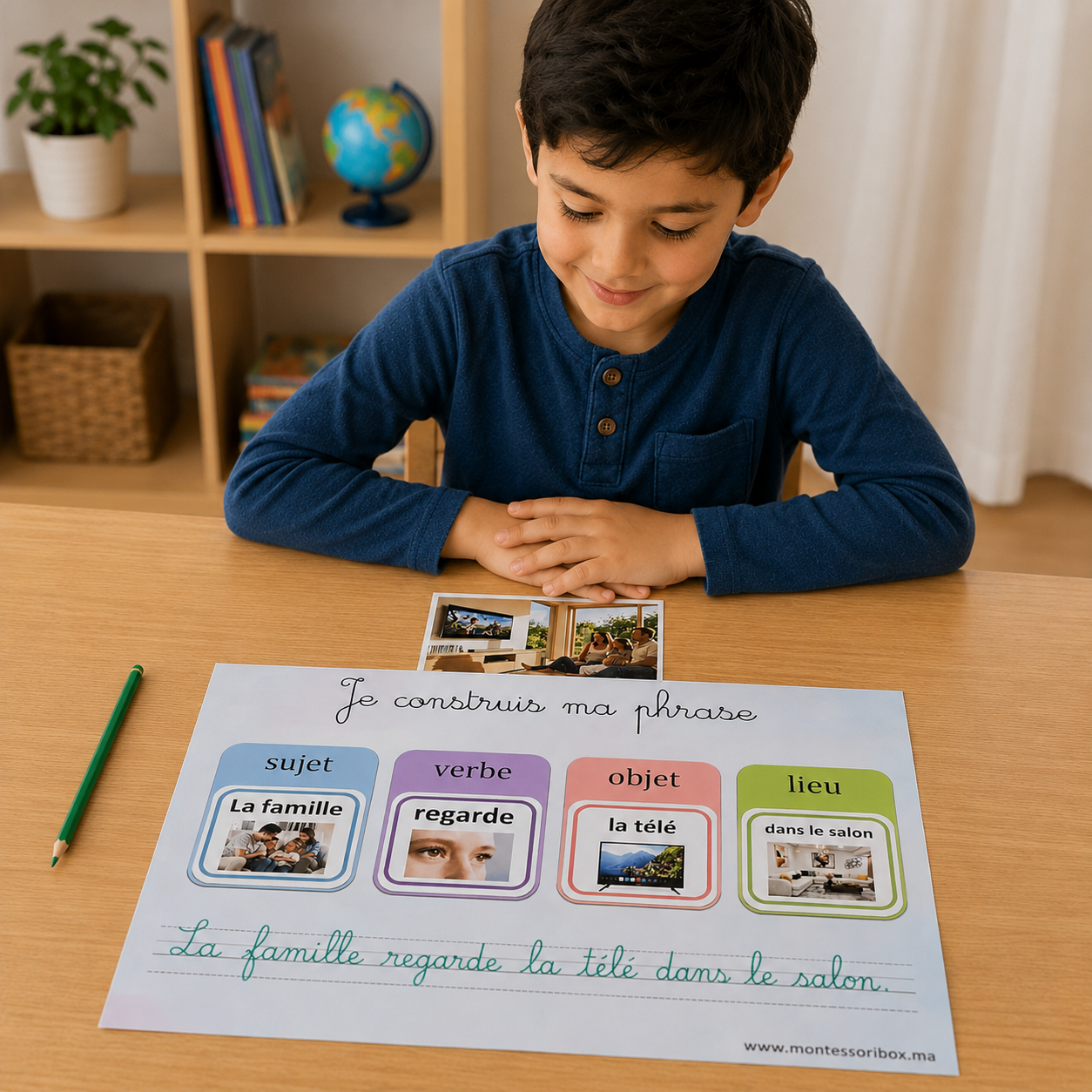 Activité de composition des phrases