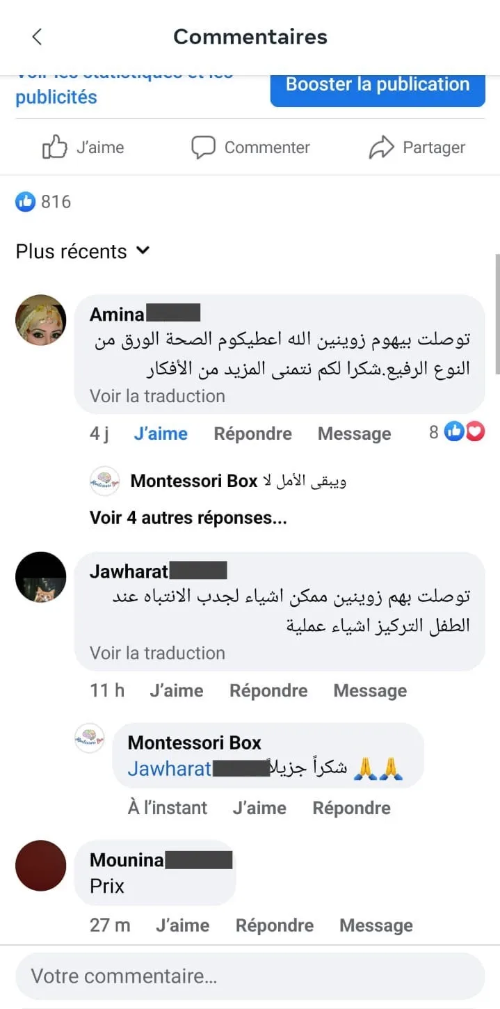Avis client MontessoriBox
